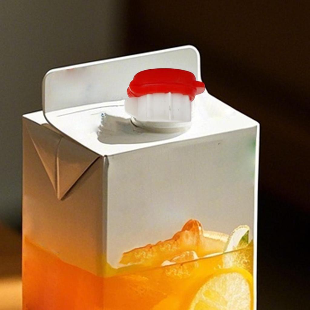 2er-Pack Milchflaschenverschluss Milchkännchen-Kappen Auslaufsicher Zum Ausgießen Mit Deckel Handwerkzeug Für Verschiedene Papiertüten Kartons Familienfeier