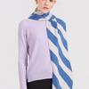 Dal Cashmere Bi Color Cashmere Scarf Blue Gray