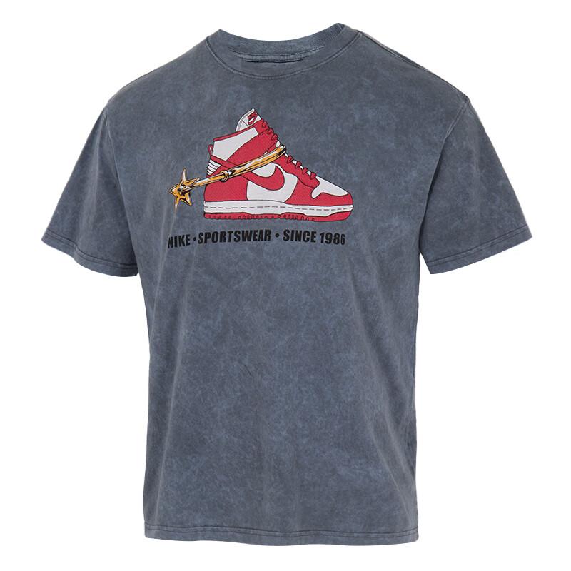 

New Nike Acid wash Sneaker print T shirt HQ9274-060 2XL