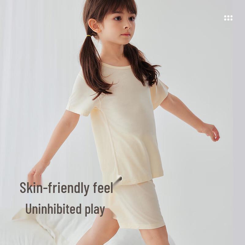 LABI Kids' Summer Jacquard Mesh Loungewear Set