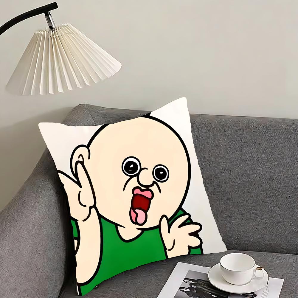 Funny Bbangbbangs Diary Cushion Cover Pillowcase Ultra Soft Skin Friendly Fabric Cloud Like Comfort & Concealed Zipper