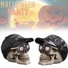 Skull Terrifying Halloween Head Resin Craft Tabletop Decoration Prop Holiday