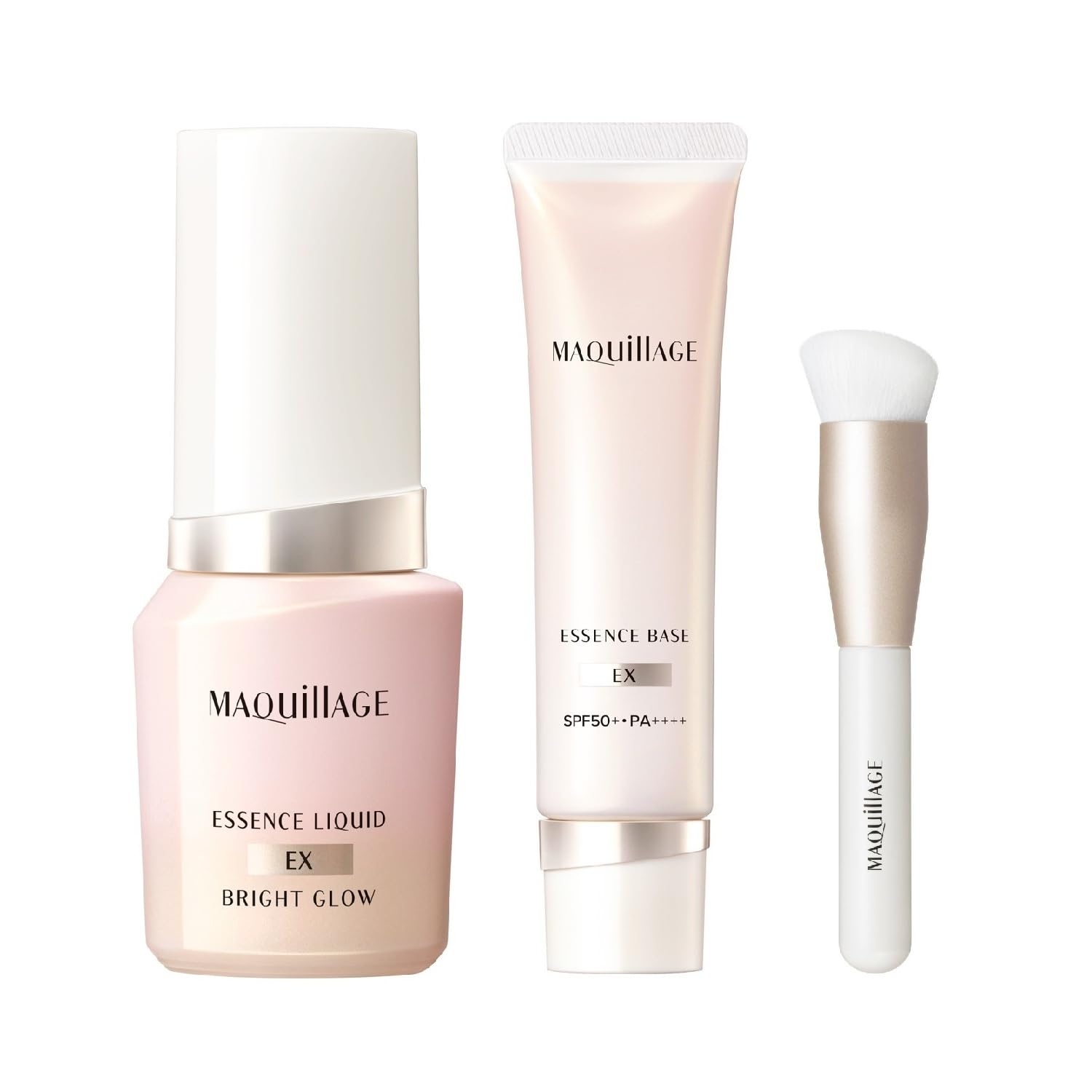 Maquillage Base Makeup Essence Liquid EX Bright Glow Milky Pink 00 24mL Essence Base EX Pure Ivory Original Brush Base Type White Floral and Citrus