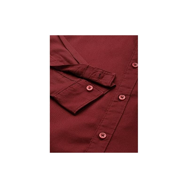 The Indian Garage Co Men' Slim Fit Shirt (1121Shlr12703_Maroon )