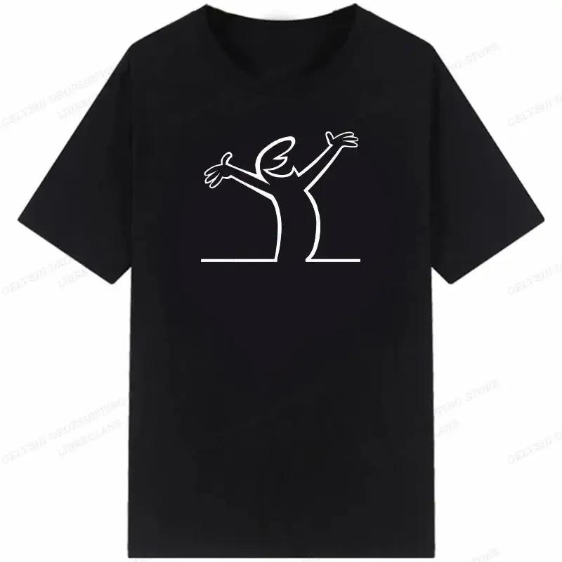 

The Line Osvaldo Cavandoli T Shirt Fashion Hip Hop La Linea T Shirt Casual Crew Neck Plus Size T Shirt Women 4XL