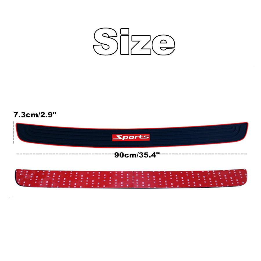 4PCS Universal Rubber Car Door Scuff Sill Cover Panel Step Protector Bumper Corner Protector