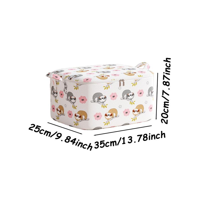 

1 шт. Большая вместительная сумка для хранения одежды, органайзер с усиленной ручкой для одеял, постельных принадлежностей, складная с застежкой-молнией