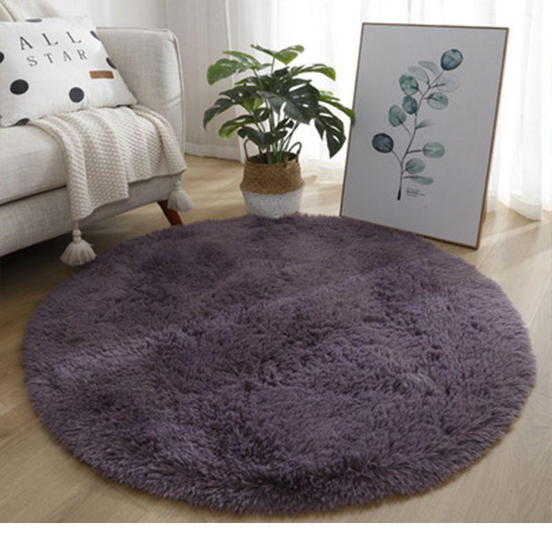 Super Soft Plush Round Rug Mat Fluffy White Carpets For Living Room Home Decor Bedroom Kid Room Decoration Salon Thick Pile Rug