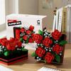 Music Flower Box Compatible Building Blocks Bouquet: Sunflower & Carnation Toy for Children and Teachers