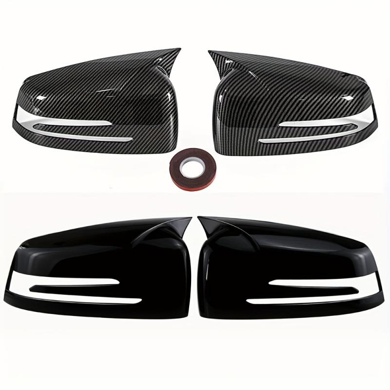 2Pieces Applicable to Mercedes-BenzW176 W246 W212 W204 C117 X204 A B C E S CLA GLA GLKLevel Rearview mirror side cover wing deco