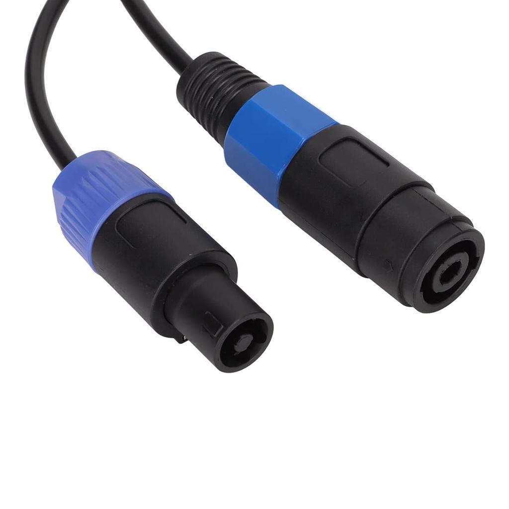 Speaker Cable, Elastic Portable Speakon Speaker Cable, Male To Female 4 Core Plug Ohm Head Speakon Cable, Speaker Connection Wire for Speaker