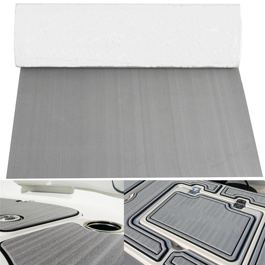 Universal 17.7"X94" EVA Foam Teak Sheet Marine Flooring Yacht Boat Car Truck RV Decking Self-Adhesive Pad Thickness 0.24" Non Absorption