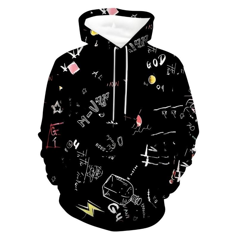 

The new men s hoodie for the autumn of 2025 features a casual and fashionable 3D graffiti print that is soft and comfortable M