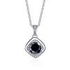Bague Ringen 1ct VVS D Colored Moissanite Diamond Necklace For Women Silver 925 Jewelry Female Simple Temperament Clavicle Chain