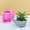 Flower Pots Silicone Mould Whale Candle Cup Molds Handmade Succulent Plant Molds Plaster Molds Epoxy Resin Molds