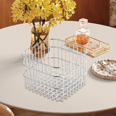 Compact Metal Wire Basket for Home Organization