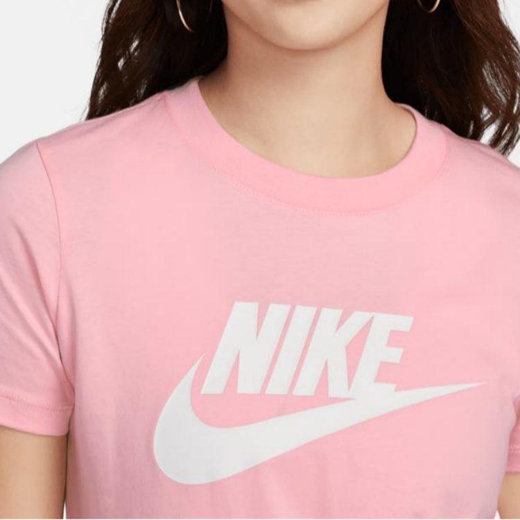 Nike T Shirts Women's Medium Soft Pink Crew Neck DV6095-690