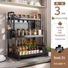 Multifunctional Kitchen Countertop Seasoning Rack with Salt Storage Jars