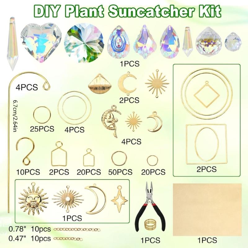 Crystal Sun Catchers for Home and Garden Decoration Creating Beautiful Light Reflection and Enhancing Ambiances
