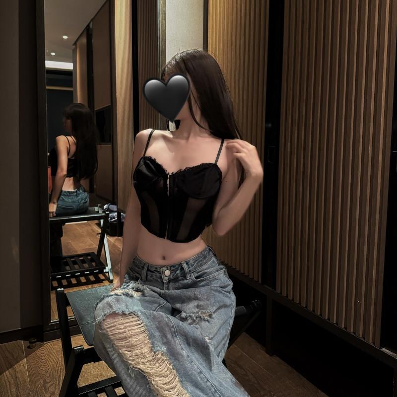 Sex Lingerie Spice Girls Black Suspender Vest Women's Fishbone Bust Waist Slim Wear Pure Lust