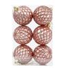 6Pcs/Set Gift Xmas Tree Decoration 6cm Christmas Spheres Pendant  Party Decoration
