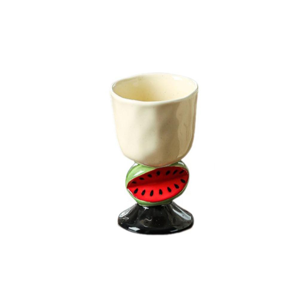 

Cute Ceramic Fruit Goblet Exquisite Coffee Cup Specific Cup Ice Cream Mug Home Decor Style C