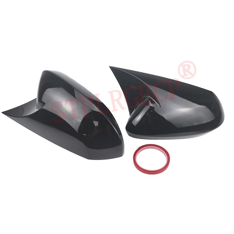 ABS 2x Mirror Cover Car Side Rearview Mirror Cap Cover Shell Sticker Black for Toyota Corolla E210 GR 2018- 2024 2025