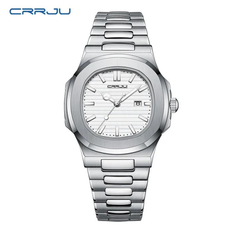 Luxury Man Wristwatch Business Stainless Steel Quartz Men Watch Waterproof Luminous Date Square Men's Watches Clock