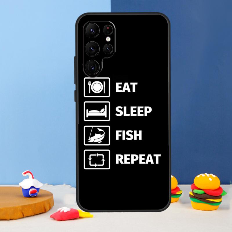 

Love Fishing Phone Case For Samsung Galaxy S24 Ultra S9 S10 S20 FE S22 S21 S23 Plus S25 Ultra Cover Coque Galaxy S25