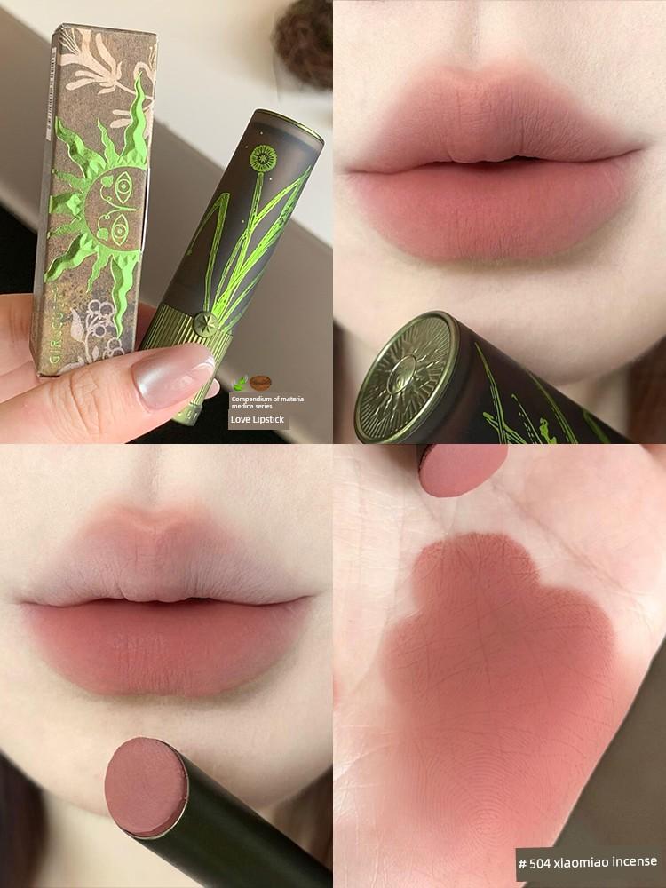 Girlcult Constructive Love Story Matte Lipstick Misty Brown Nude Lip Glaze Red Sandalwood Fennel Fairy
