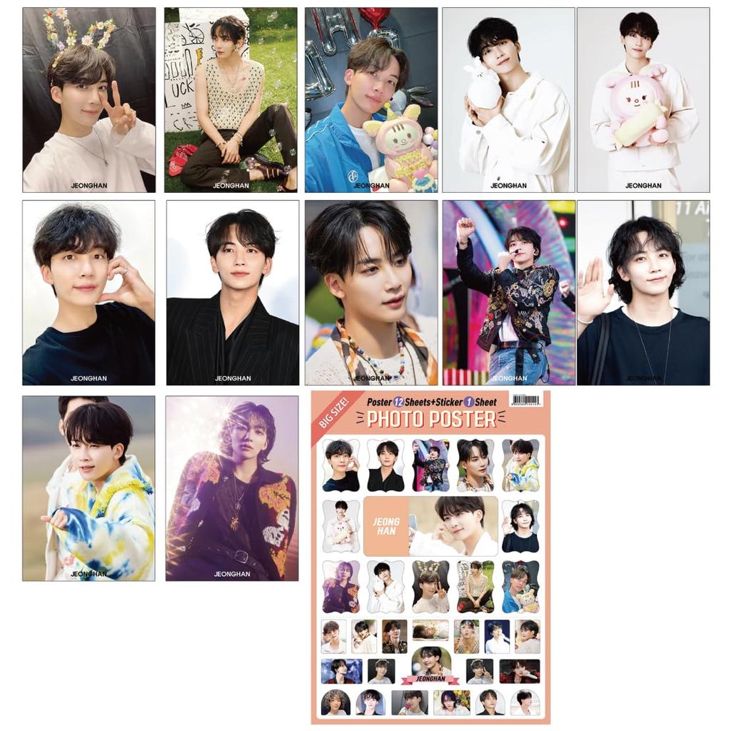 Poster Set A3 Size Poster Set JEONGHAN No-brand K-STAR 12-piece