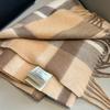 Plaid Pure Scarf Women's Autumn and Winter Versatile Camel Plaid Cashmere High-end New Men's Scarf