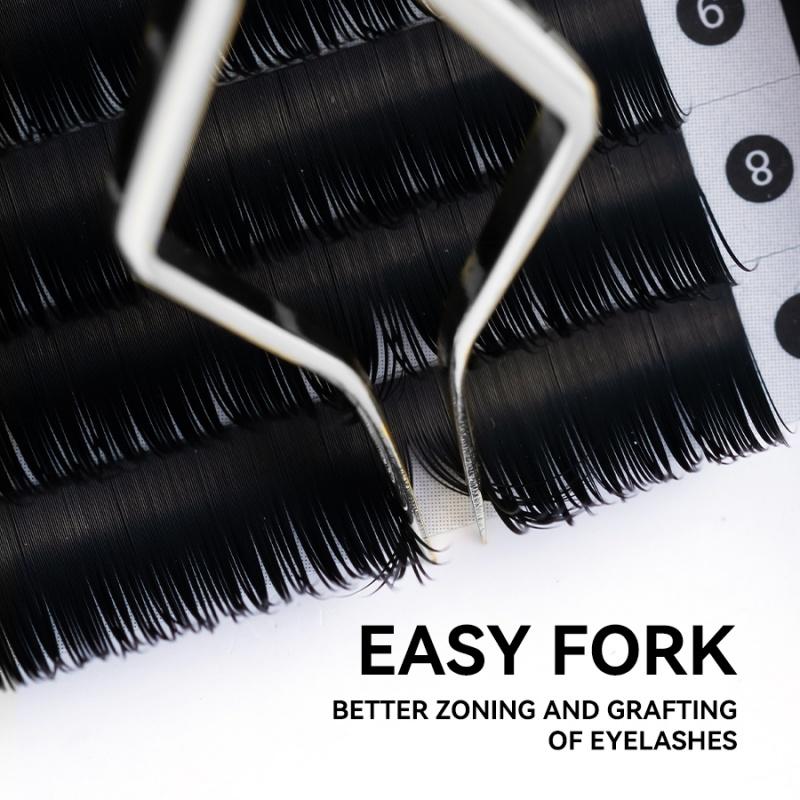 New Stainless Steel Isolation Tweezers for Eyelash Extension High Precision Separation Tweezer Fiber Tip Volume Isolation Tools