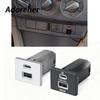 Dual USB Car Charger for Ford Focus 2 Mk2 2009-2011 QC3.0 + Type-C PD Fast Charging Socket No Wiring Damage