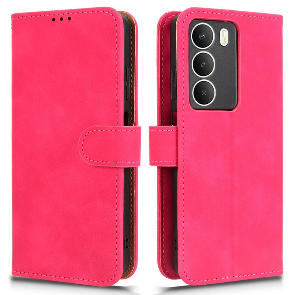 For Realme 14x 5G Leather Case Skin Feel Anti Drop Wallet Flip Phone Cover