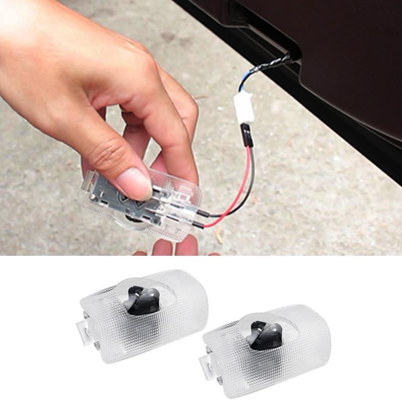 For Toyota ZVW30 2Pcs Led For Toyota Crown S170 S180 S200 S210 Royal Projector Car Decor Welcome Door Lights Puddle Lamp Sticker Accessories