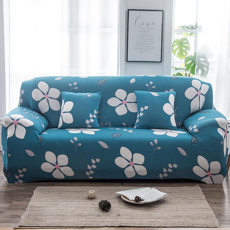 Capa de sofá de 1/2/3/4 L Seater Slipcovers Stretch Sofá Caso Impresso