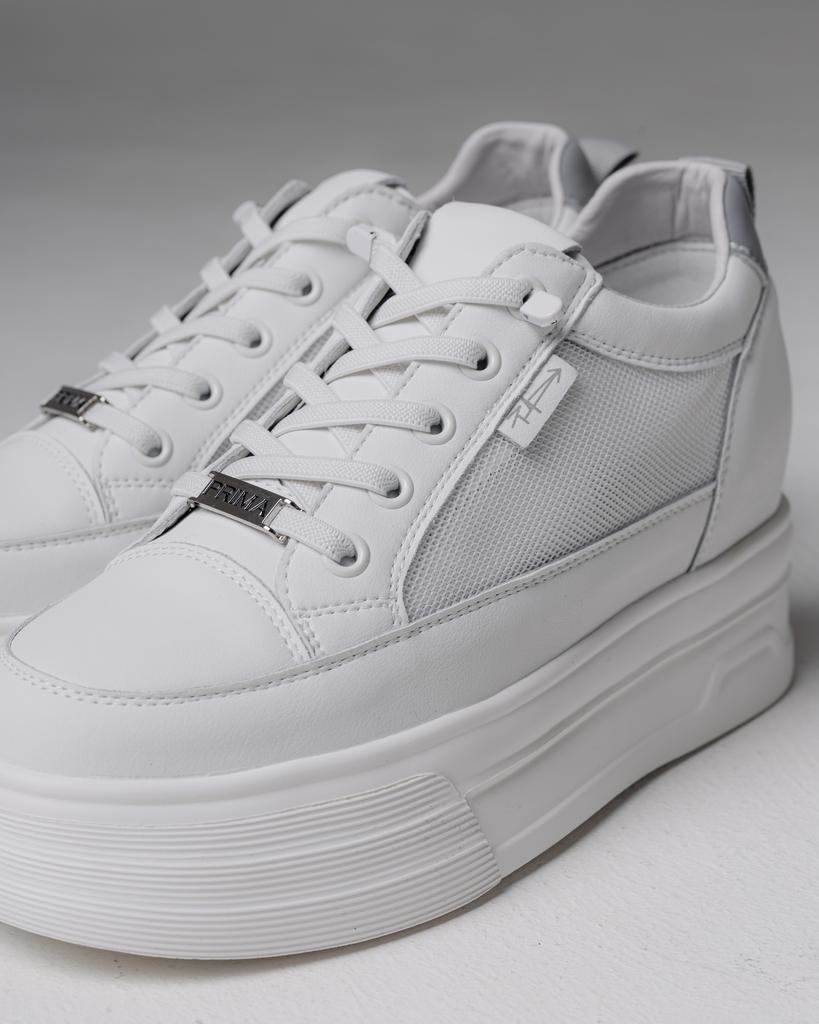 Кроссовки на платформе Prima d'Arte 1131 36 белые кожа