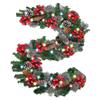 Zeitsparende Weihnachtsgirlande mit Tannenzapfen, roten Beeren, keine Montage erforderlich