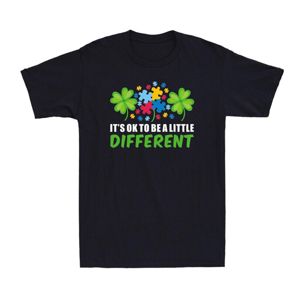 Irish It’s Ok to Be a Little Different Autism St Patrick Day Gift Men s T-Shirt S