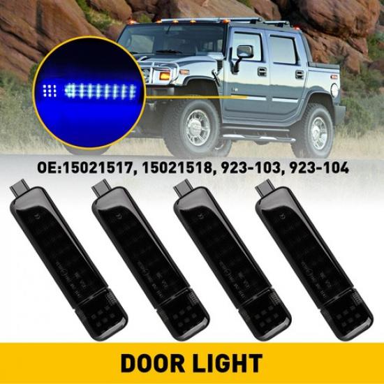 

4X Blue LED Door Courtesy Light For 99-06 Chevy Silverado GMC Sierra 1500 EXV