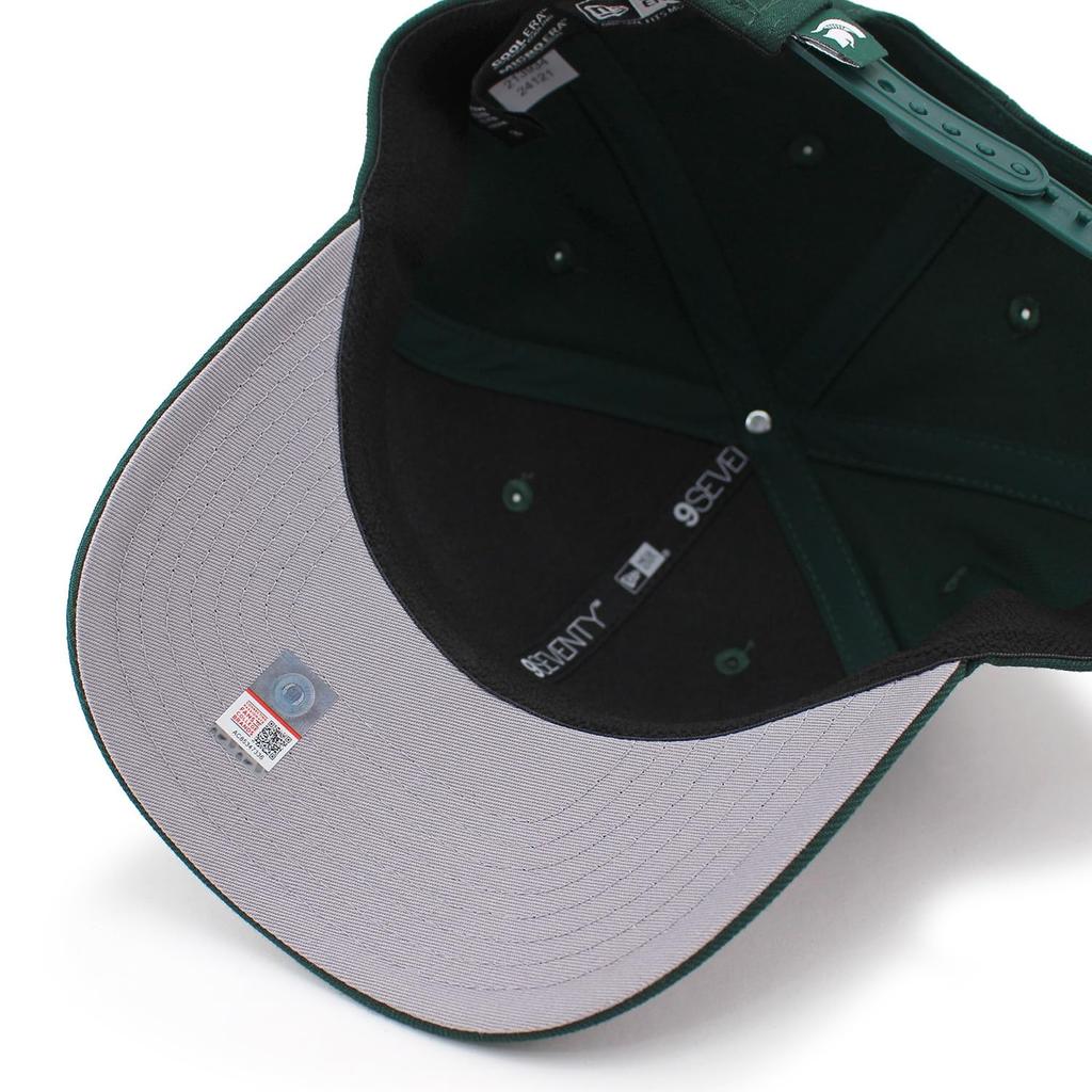 New Era 9SEVENTY Stretch Snapback Michigan State Spartans NCAA Stretch Snapback Dark Used Cap, Cap, Green,