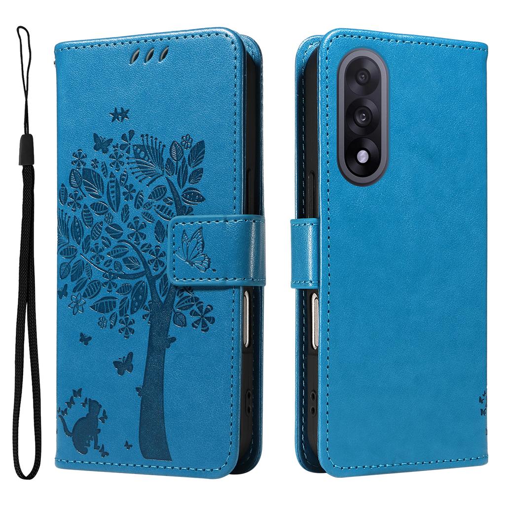 For OnePlus Nord 5 5G/OnePlus Ace 5 Ultra 5G Phone Case with Stand Cat Tree Pattern Leather Wallet Mobile Cover