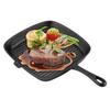 Cast Iron Grill Pan, Nonstick Coating   Grill Skillet Stk Frying Pan Even Hting Kitchen Cookware All Stovetops Compatible for Indoor Outdoor RV C