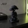 Durable Pla Material Statuette 3D Printed Tree of Life Skull Figurine, Gothic Desktop Ornament for Dark Academia Home Accessories Office Decor,