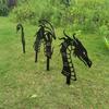 Acrylic Dragon Garden Stakes Set of 3, Decorative Yard Ornaments for Patio, Yard, Walkway, and Garden Decor, 11.41 X 6.29 X 0.19 Inch