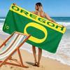 Oregon Ducks Print Beach Towel, Large Soft Quick Dry Towel for Beach Camping Swimming