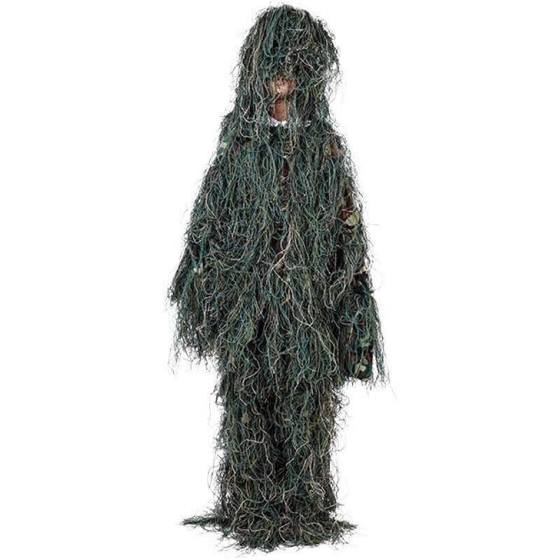 Dětský ghillie oblek 5dílná maskovací sada