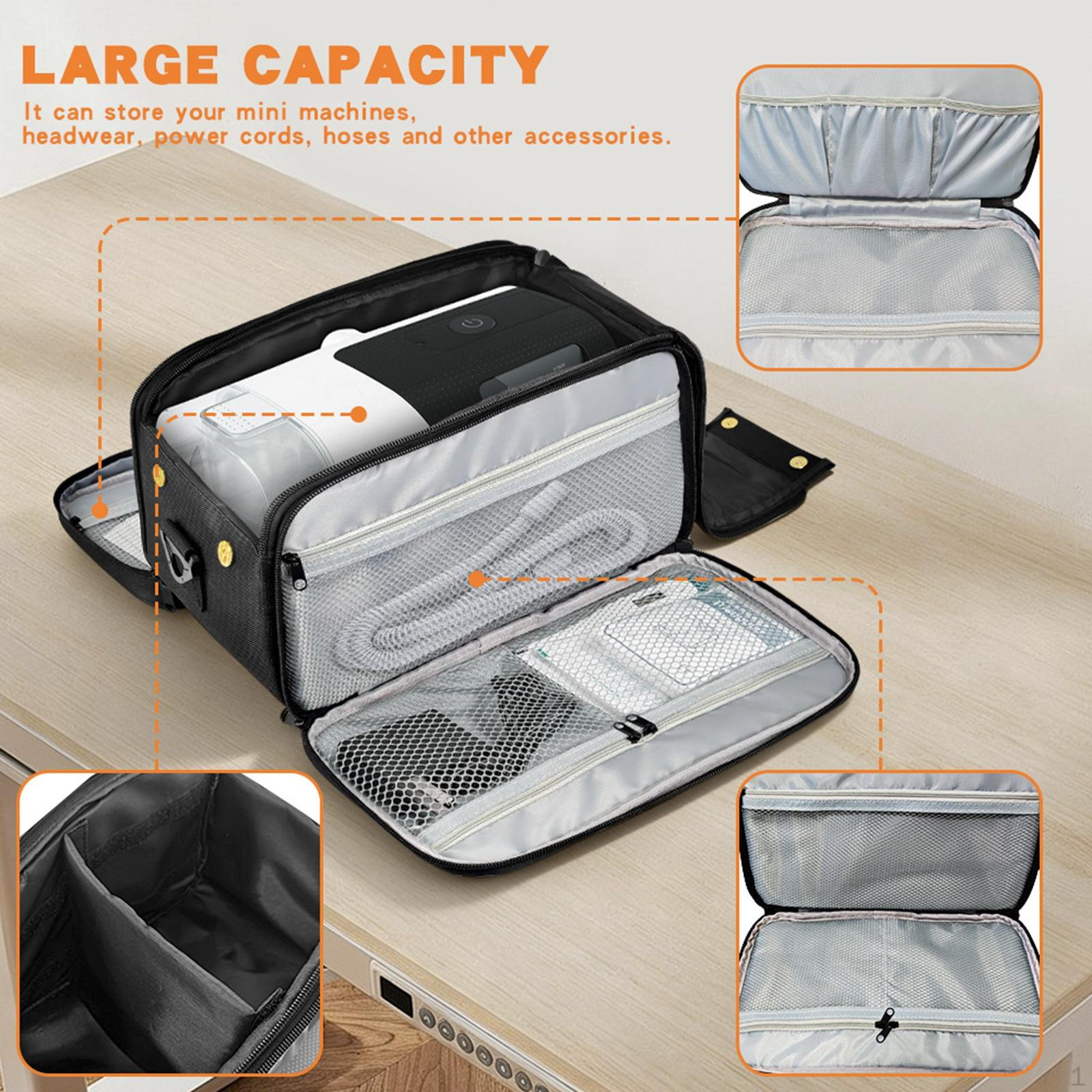 

Travel Bag Storage with Handle Large Capacity Multi Compartments Compact Multifunctional