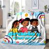 Gracie's Corner Theme Printed Blanket - Perfect for Couch, Bed, Travel & Outdoor Use | Machine Washable, Cozy & Durable.